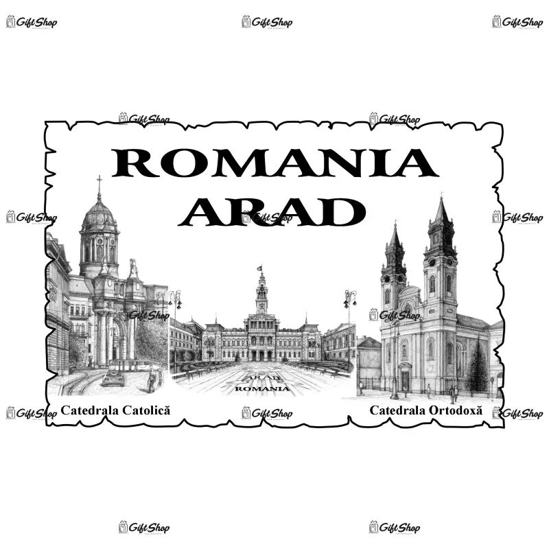 Arad, romania, magnet frigider mgs008